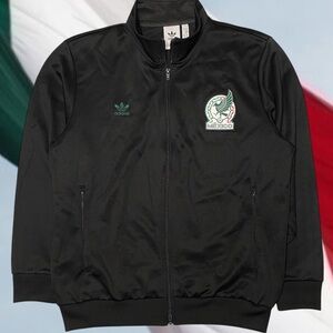 Adidas Essential MEXICO Track Jacket Mens XL Full Zip Black X Large Soccer